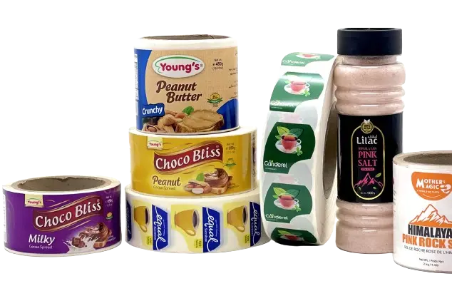 food adhesive labels