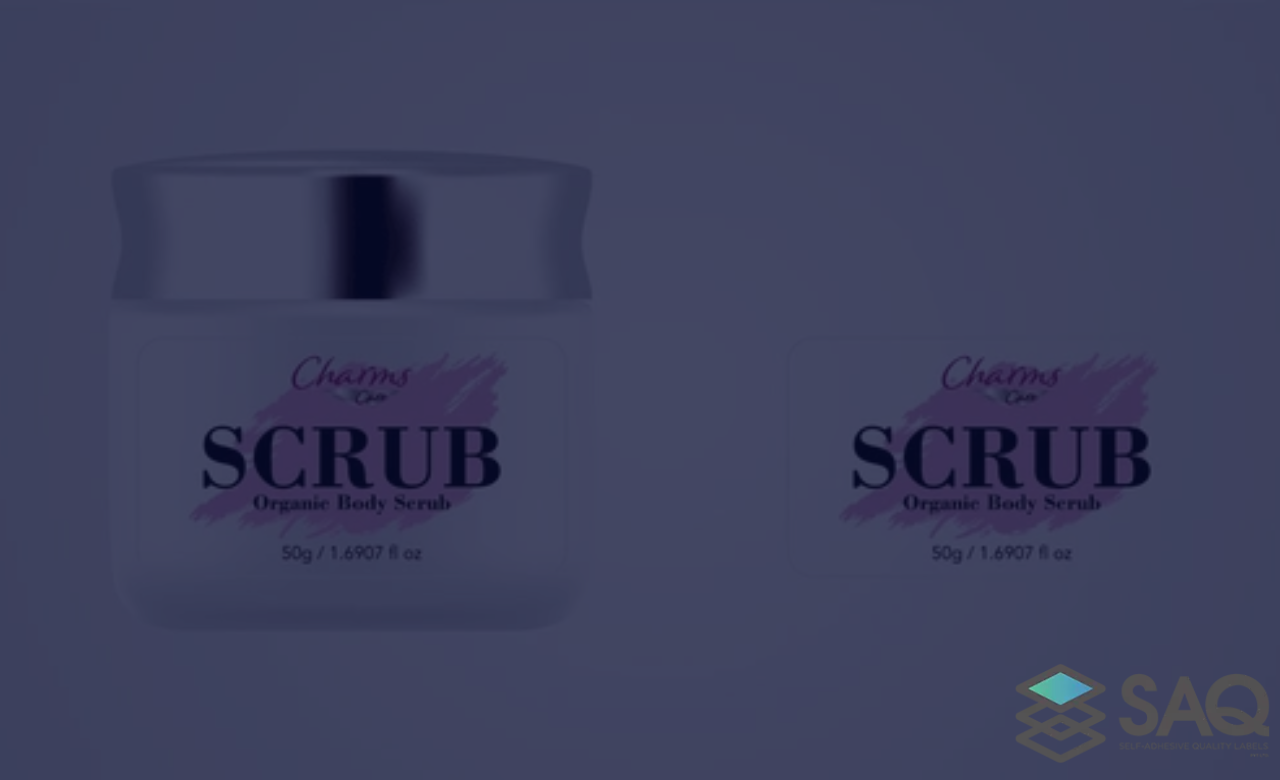 Body Scrub Adhesive Label Design & Manufacturer