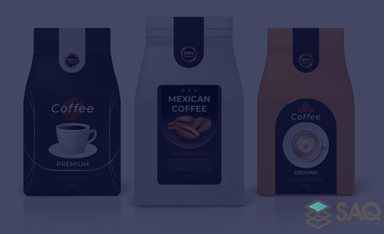 FDA-Compliant Coffee Bag Adhesive Label Design & Manufacturer