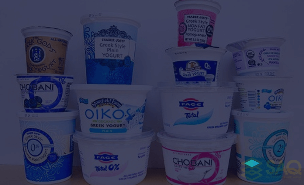 FDA Compliant Self Adhesive Food Labels for Yoghurt