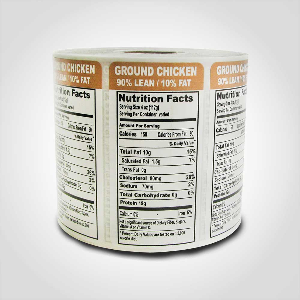 Who is an FDA-compliant nutrition labels manufacturer?