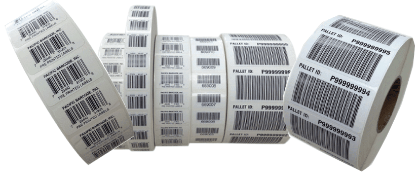 barcode labels in roll form