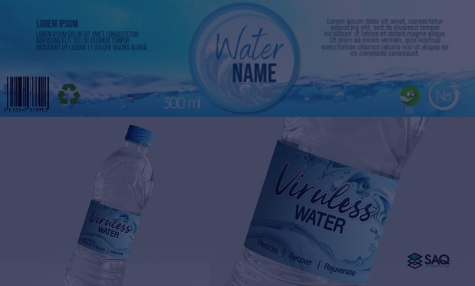 Buy Custom Water Bottle Adhesive Labels