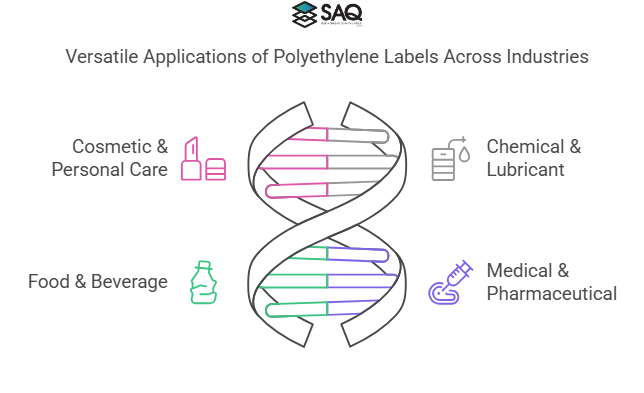 What industries use polyethylene labels the most?