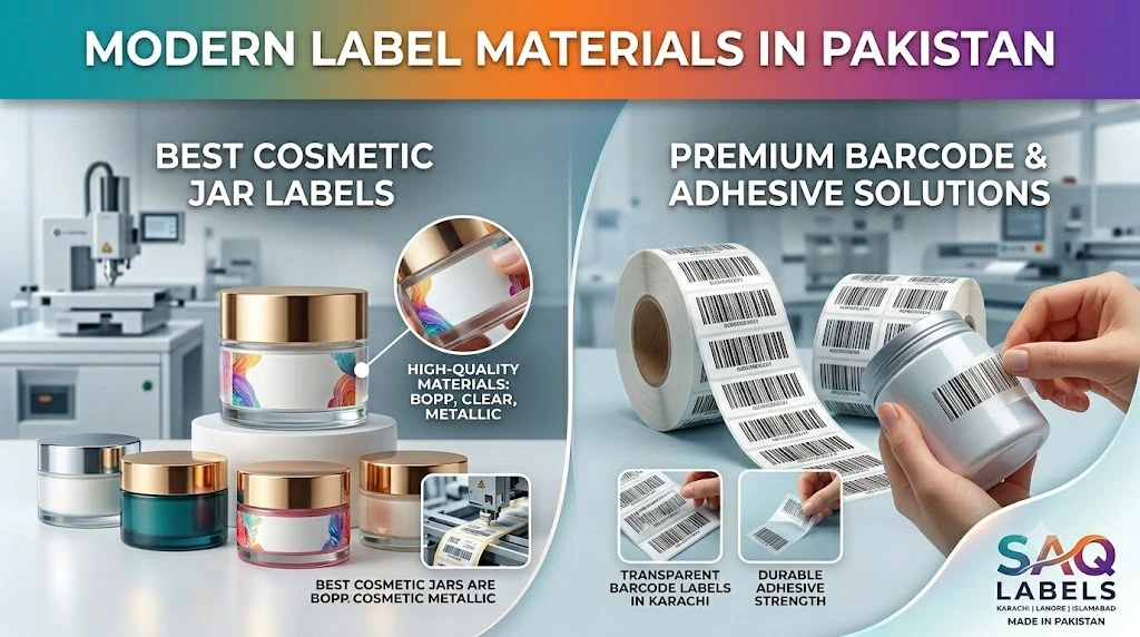 Best Label Materials for Cosmetic Jars in Pakistan
