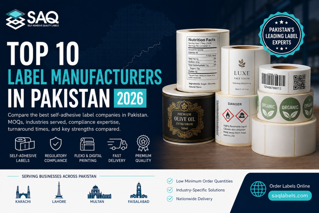 Top 10 Label Manufacturers in Pakistan